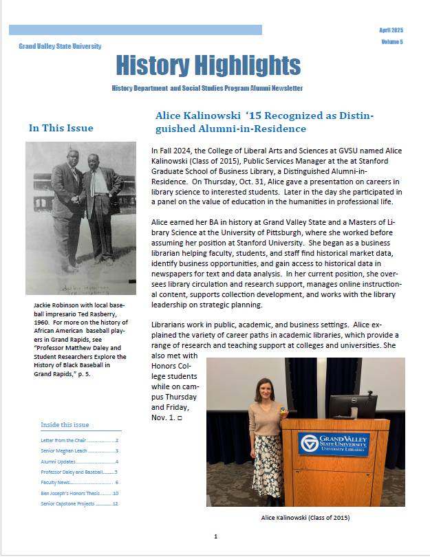 Highlights Newsletter PDF format for 2025